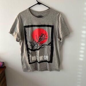 Gray, short sleeve, Japanese design